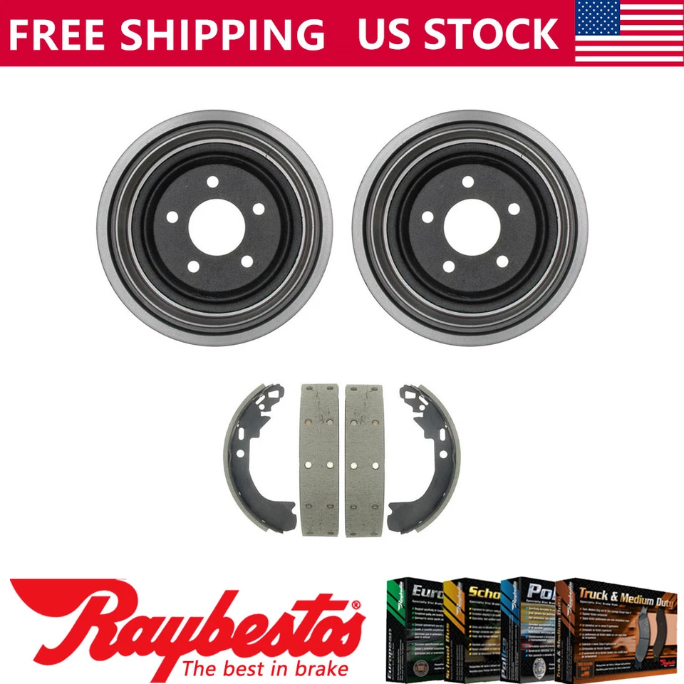 Rear Kit Brake Drums & Brake Shoes For 1994-1995 Pontiac Bonneville - Raybestos - Image 1 of 4