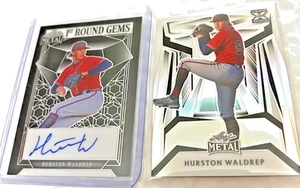 2023 Leaf 1ST ROUND GEMS AUTO BLACK WALDREP BRAVES 1/6 PRIZM 7/189 - Picture 1 of 2