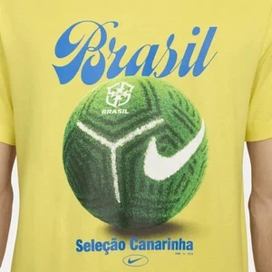 Herren Nike Brazil Field ⚽️ Fußball T-Shirt Dynamic Gelb Größe M - Bild 1 von 5