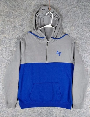 Sudadera Colosseum Air Force Falcons 1/2 Cremallera Capucha Mujer XL 22.5x25.5 Gris Azul Foto 1 de 4