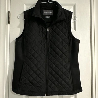 Chaleco acolchado negro Van Heusen para mujer talla M mediano - usado en excelente estado Foto 1 de 4