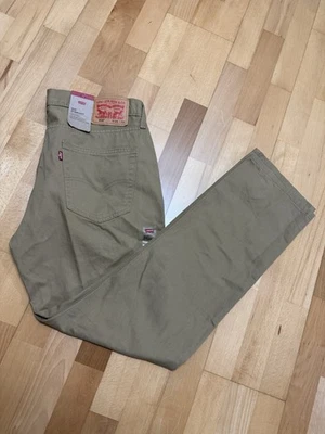 Pantalones de mezclilla Levis 514 calce recto caqui para hombre 34x32 nuevos con etiquetas Foto 1 de 4