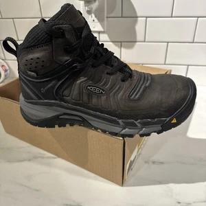 KEEN Kansas City Mid Men's Carbon Fiber Toe Electrical Hazard Boots Size 9 - Picture 1 of 9