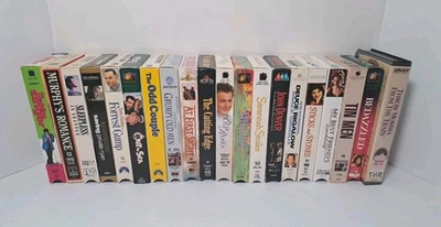 Vintage VHS Lot of 20 Action Drama, Romance Romantic Comedy VHS Cassettes Foto 1 de 4