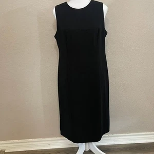 Perceptions Black Dress Slim Dress Sleeveless Size 12P - Picture 1 of 5