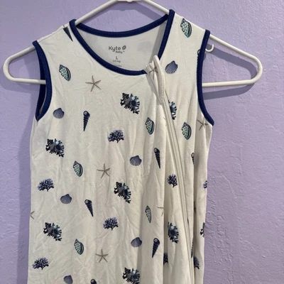 Saco de dormir para bebé Kyte | Talla L | 0,5 tog | Conchas marinas azules | Usado en excelente estado Foto 1 de 4