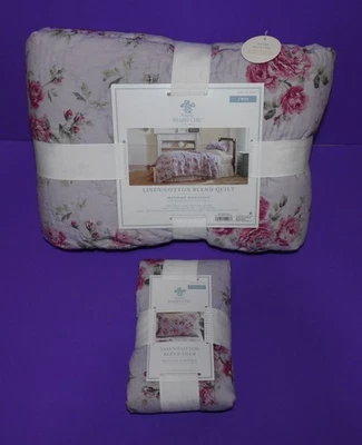 NUEVO EDREDÓN/ALMOHADA DOBLE SIMPLE SHABBY CHIC PÚRPURA BAYA ROSA SHAM-RACHEL ASHWELL Foto 1 de 4