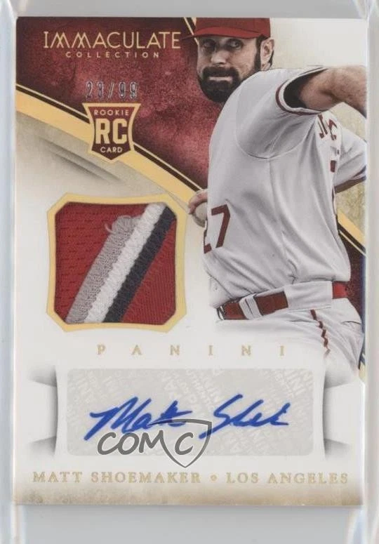 2014 Panini Immaculate Rookie Material Prime /99 Matt Shoemaker #118 Auto RC - Image 1 of 2
