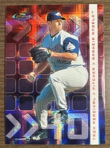 Topps Finest X-Fractors #46 Troy Percival #’d 51/299 Anaheim Angels 2002 - Imagen 1 de 2
