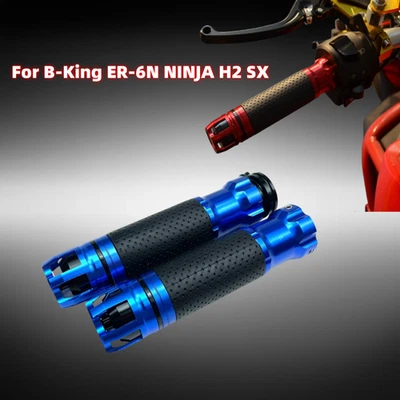 Empuñaduras de tubo de acelerador con mango de goma CNC para Kawasaki B-King NINJA H2 SX 7 híbrido Foto 1 de 4