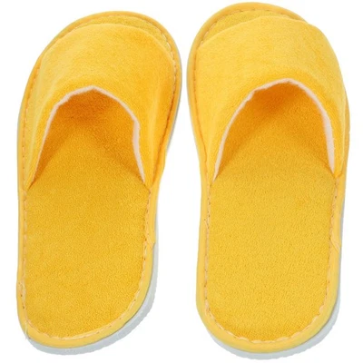  4 Pairs Travel Slippers Women Disposable Hotel Supplies Single Use - Image 1 of 4