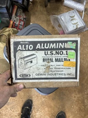 Mid Century Vintage Mailbox Mail Box  - Postbox  rare Gemini NOS - Image 1 of 4