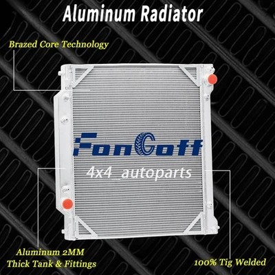 4 Row Aluminum Radiator For 1997-2014 Ford E150 E250 E350 Econoline Wagon V8 USA - Image 1 of 4