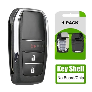 Upgraded Key Fob Case Shell Fob 3 Button for Toyota Scion RAV4 Highlander Yaris - Picture 1 of 9