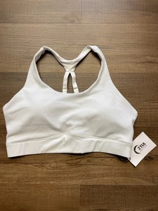 Zyia NWT White Polka Adjustable Strappy Bra - Picture 1 of 3
