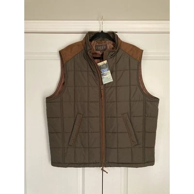 Madison Creek Shelby Vest Loden Nylon Microsuede Quilted Lightweight Size XL - Image 1 of 4
