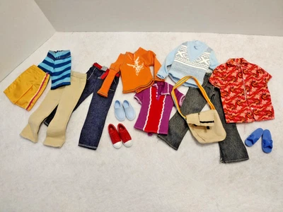 Барби Кен одежда лот брюки свитер рубашки туфли Messenger сумка плавки - Изображение 1 из 4