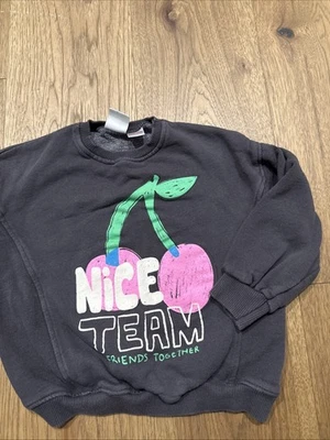 Sudadera gris Zara niña talla 4-5 Foto 1 de 2