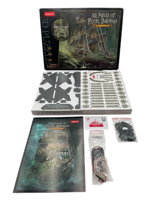 Rompecabezas CubicFun LED Flying Dutchman modelo de barco 3D, 360 piezas Foto 1 de 2