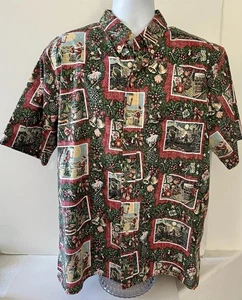 Reyn Spooner Mele Kalikimaka Limited Issue  Aloha Shirt Santa Hula Girl Size XL - Picture 1 of 7
