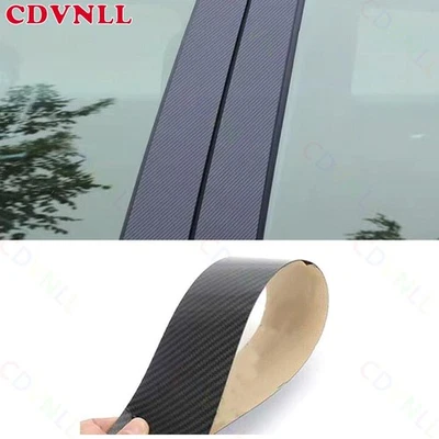 Cubierta de panel pilar BC ventana de coche PC fibra de carbono para Subaru XV Crosstrek 2013-17 Foto 1 de 4