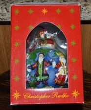 Christopher Radko Santas Around the World Large Christmas Ornament in Box