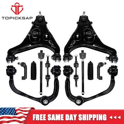 Kit de barra estabilizadora de brazos de control inferiores superiores delanteros de 12 piezas 2x2 para Ford F150 2009-2013 Foto 1 de 4