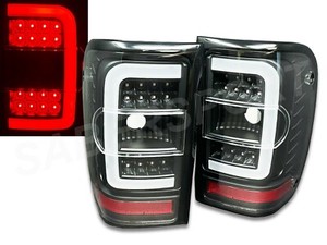 Set of Pair Black Clear LED C-Bar Taillights for 2001-2011 Ford Ranger