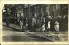 1938 Press Photo Long Line Of Civilians Waiting To Enroll In Military Service