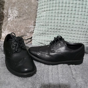 Boys Lace Up Formal School Leather Shoes Size 6F vgc - Picture 1 of 11