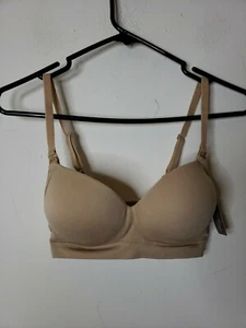 Secret Treasures Maternity Intimates Women's Bra Size Small Tan Padded Wirefree - Picture 1 of 4