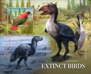 EXTINCT BIRDS Birds/Bird MNH 1v-Stamp Sheet #2094 (2022 Liberia) - Picture 1 of 1