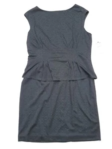 American Living Womens Peplum Dress Black 18 - Picture 1 of 11