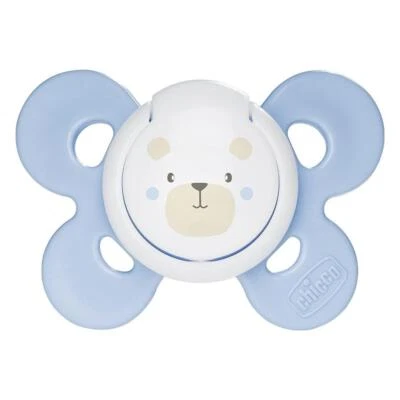 CHICCO PhysioForma Comfort Ciuccio Neonato 0-6 Mesi in Silicone 2 Pezzi Azzurro - Immagine 1 di 4