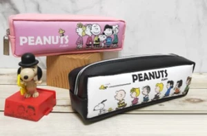Snoopy Pencil Bag Case Pen Box Cute Dog Soft Gift Black FRIENDS Gift 70th Years - Picture 1 of 28