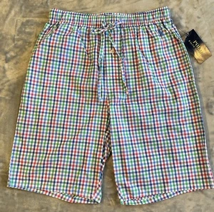 Polo By Ralph Lauren Pajama Shorts Men’s Small Multicolor Fairway Plaid Preppy - Picture 1 of 9
