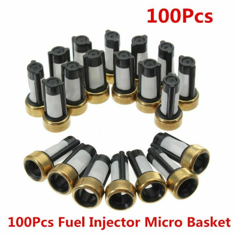 Filtro de inyector de combustible 100 piezas filtro de micro cesta para kits de reparación de inyectores ASNU03C Foto 1 de 1