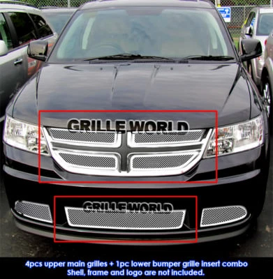 Combo de rejilla de malla SS 1,8 mm para Dodge Journey 2011-2012 Foto 1 de 2