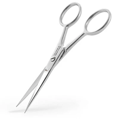 OTTO HERDER MANICURE Otto Herder® Beard Scissors Men 11.5cm for Men Single Sided Micro Serration