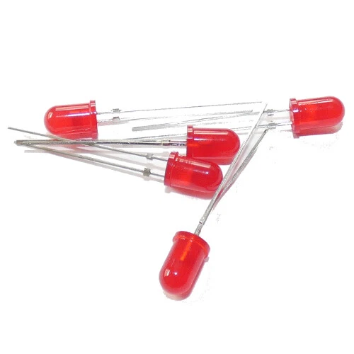 [20pcs] TLHR5405 LED 5mm red 6.3-14mcd; 60°; Forward 2V; Pitch:2.54mm VISHAY - Bild 1 von 1