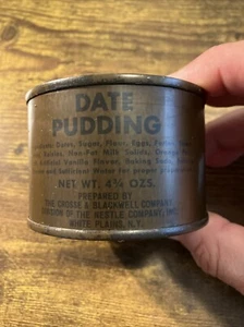 Vietnam War Era C-Ration MCI Military Ration Canned Date Pudding 1968 - Picture 1 of 4