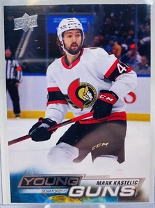 2022-23 Upper Deck Series 1 Hockey Card Young Guns #215 Mark Kastelic SENATORS - Picture 1 of 2