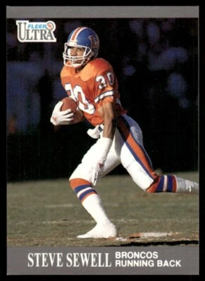 1991 Ultra Steve Sewell Denver Broncos #40 - Image 1 of 2
