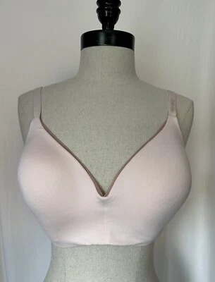 Calvin Klein Pastel Pink Tee Shirt Bra Multiway Straps Full Coverage Womens L - Image 1 of 3