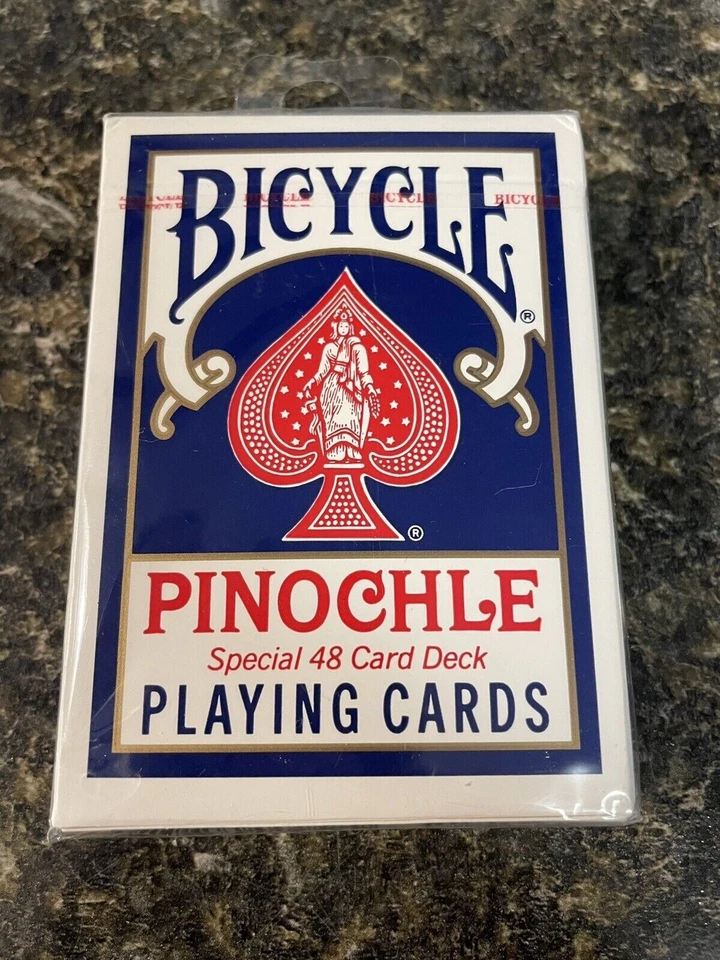Deck of Bicycle Pinochle Special Edition 48 Cards Blue Playing Cards New! - Image 1 of 1