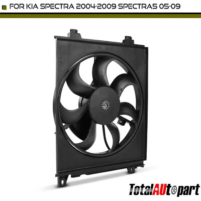 Вентилятор конденсатора кондиционера в сборе для Kia Spectra 2004-2009 Spectra5 05-09 2,0 л правый - Изображение 1 из 4