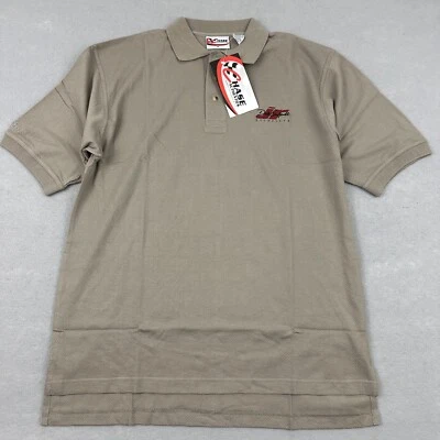 Dale Earnhardt Jr. Polo Shirt Men Medium Brown Solid Budweiser Chase Authentics - Image 1 of 4
