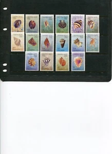 1992 CHRISTMAS ISLAND Shells Definitives 16 values MNH - Imagen 1 de 1