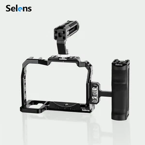 Camera Cage Cold Shoe 1/4" 3/8" Screws Top Handle For Nikon Z5 Z6 Z7 Z6ll Z7ll - Picture 1 of 16