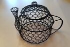 Black Wire Teapot Decoration